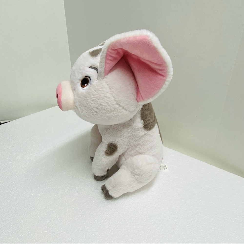 Disney Store Moana Pua pet pig plush Stuffed animal toy Spotted with Pink Ears - Picture 3 of 9